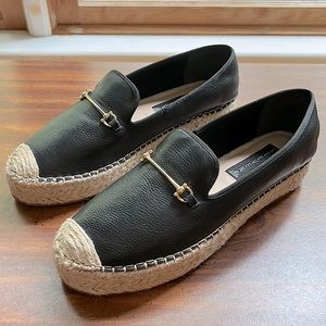 Steve Madden "Ellaine" Leather Platform Espadrilles, Women’s size 8.5